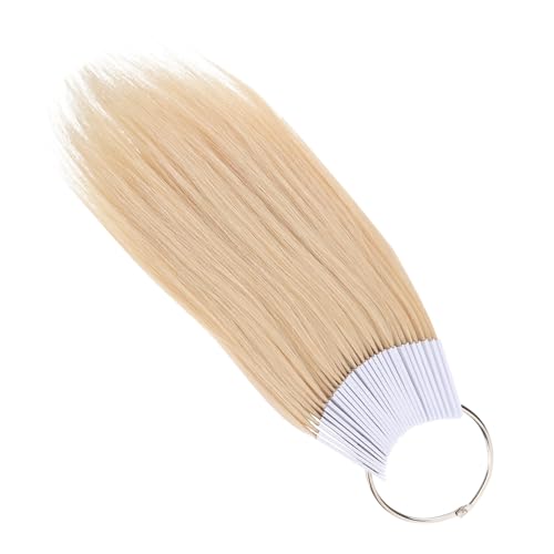 Mèches de cheveux humains naturels pour nuancier de coloration professionnelle