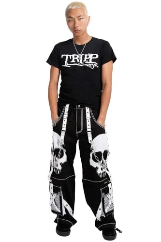 Tripp NYC Scare Darkstreet Pants [BLACK/WHITE]2