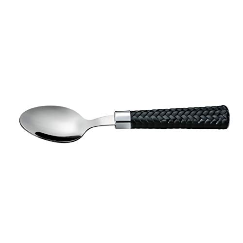 Conjunto de Talheres Varanda Gourmet Rattan, 24 peças, Preto, Euro