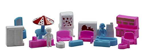 Toy Cloud Funny Doll House Play Set for Kids | 100% Non-Toxic BPA free plastic| Lovely Classic Shape & Design – (Green, small)