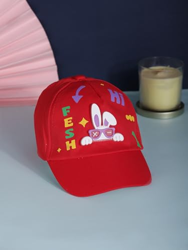 Image of PASSION PETALS Summer Dino Rockstar Baseball Cap for Kids Boys and Girls 2-4Years