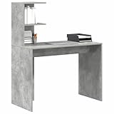 Ce bureau d'écriture moderne mélange style et fonctionnalité. C'est parfait pour les adultes qui veulent un espace de travail ou d'étude professionnel à la maison. Avec son look gris béton, il s'intègre facilement partout et offre amplement d'espace pour écrire, bosser sur ordinateur et plein d'autres tâches.