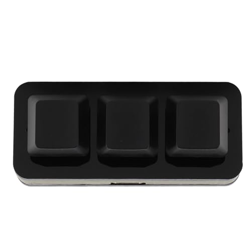 Clavier de jeu mécanique 3 touches USB noir programmable RVB switch rouge - 5