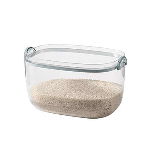 米びつ おしゃれ 米櫃 ライスストッカー 米 保存容器 冷蔵庫 こめびつ スリム 密閉 お米 米入れる容器 貯蔵タンク 透明可視化 フードストッカー 大容量 小麦粉 駄菓子 砂糖 キッチン収納 鮮度キープ 防虫 防湿 清潔便利 お米収納 (グリーン,5kg