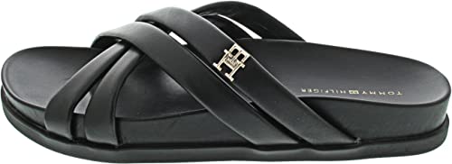 Tommy Hilfiger Strap Feminine Sandal Pantolette Schwarz (41)