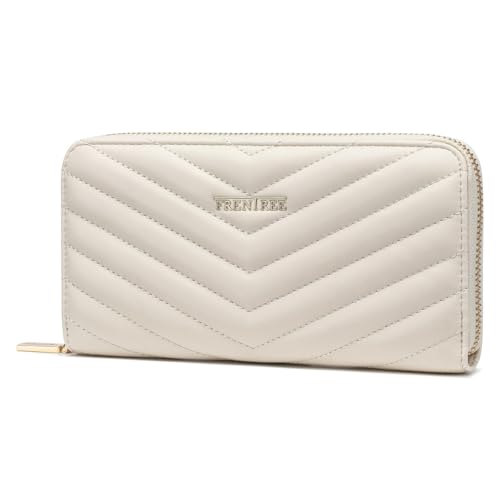 Portefeuille pour femme anti RFID grand espace cartes et billets