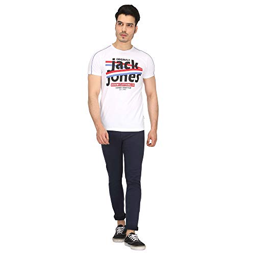 Image of JACK & JONES Mens 5 Pocket Solid Chinos