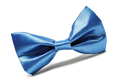 Image of JAGMOOLYA Products The Perfect Classic Satin Pre-Tied Bow Tie Formal Solid Tuxedo Bowtie Adjustable Length Many Colors and Styles Bow for Adults and Children