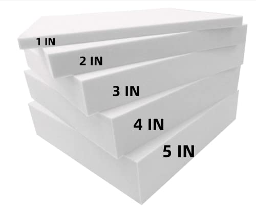 SINCERE Cut to Size Foam for Sofa Couch Cushion, Custom Mattress Foam Pad, Indoor/Outdoor Furniture Seat Cushion Replacement Foam, High Density Foam for Sagging Seat, No Cover Included - Thumbnail 7