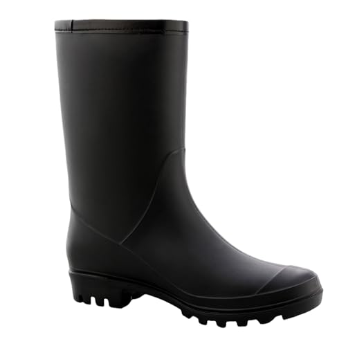 Women's Mid Calf Rain Boots Waterproof Fashion Garden Shoes Anti-slipping Rainboots For Women Comfortable Insole Light Rain Shoes - Image 3