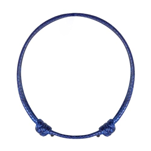 Adjustable Wax Nylon Cord Bracelet for Men Women Adult - Vegan Leather String | Unisex Waterproof Nautical & Surfer Style Friendship Gift, Minimalist