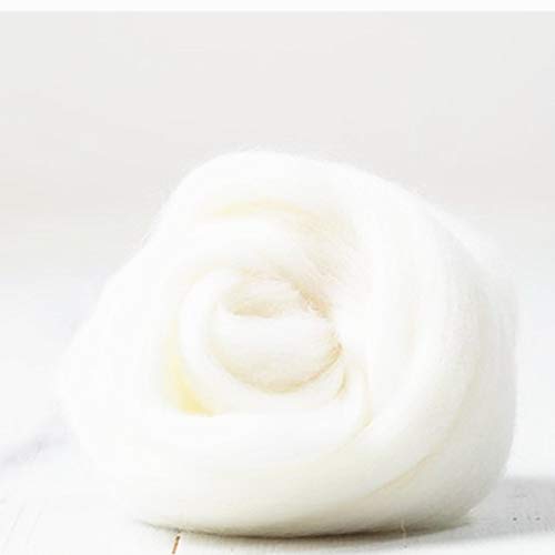 5Lb Merino Roving Super Soft Bulky Big Wool Chunky Yarn For Arm Knitted Hand Crochet Weave Craft Diy Weight Heavy Thick Chunky Braided Knot Pillow Throw Blanket (White, 5Lb/2Kg) #TOP1