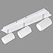 Briloner Leuchten Plafonnier blanc avec 3 spots orientables – Ampoules GU10, 40w maximum