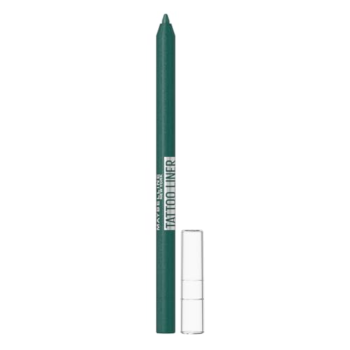Image of Maybelline New York Tattoo Liner Gel Pencil, Sharpenable Eyeliner, Tealtini | Waterproof Eyeliner, 36H Wear, Shimmer finish, 1.2g