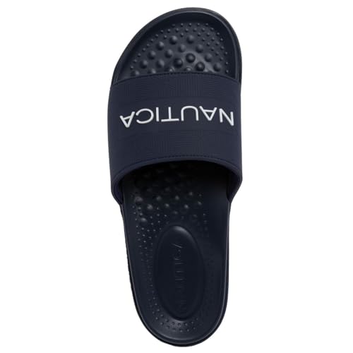 Image of Nautica Men's Athletic Cushioned Casual Slip On Shower Pool Beach Slide Sandals