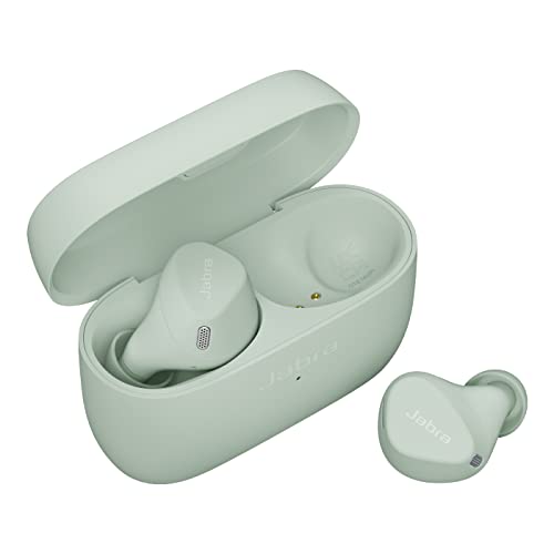 Jabra Elite 4 Active, Auriculares Verdaderamente Inalámbrico Bluetooth In-Ear con Ajuste Activo Seguro, 4 Micrófonos Integrados, Color Menta Glacial, 3 Tamaños de geles para los oídos
