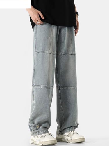 Men's Vintage Jeans Spring American Straight Casual Long Pants2