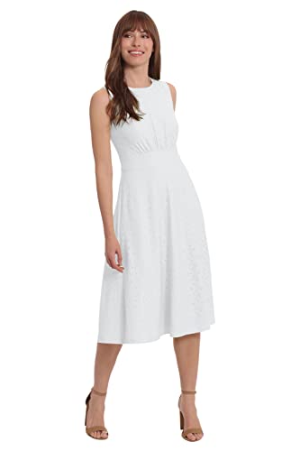 Image of London Times Women's Dresses Inset Waist Midi Dress Career Office Occasion Guest of