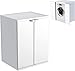 Adventa 0 Mueble para Lavadora de Resina PVC (Uso Interior/Exterior), L 68,5 x P 64,5 x H 88 cm, Polipropileno, Color Blanco, M