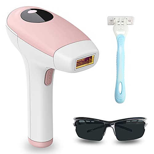 BESUNTEK IPL Hair Removal, 500000 Flashes Permanent Laser Women & Men Hair Removal Device at-Home Painless Hair Remover with 5 Adjustable Energy Levels for Armpits Back Legs Arms Face