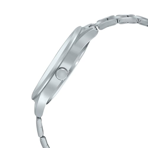 Casio Men's Watch - MTP-V005D-1B4UDF Black Dial, Silver Band