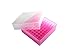 Heathrow Scientific HS120037 81-Well Storage Rack, Pink (Pack of 5)