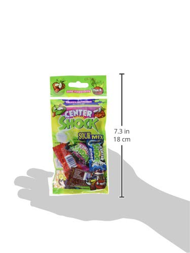 Center Shock Sour Mix, 1 Packung mit 11 extra-sauren Kaugummis, Mit Füllung + ohne Farbstoffe - Image 4