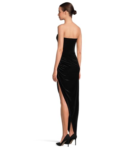 Image of Norma Kamali Women's Strapless Side Drape Gown