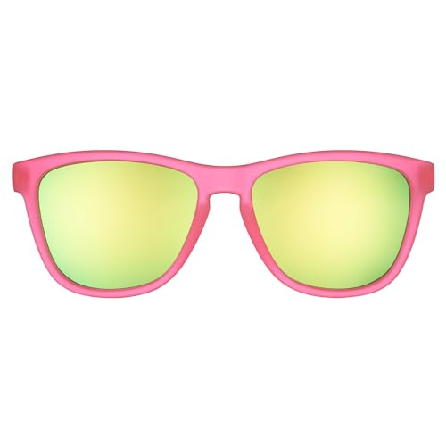 goodr Flamingos On A Booze Cruise Polarized Sunglasses for Men & Women, Medium Sized (OG), Pink Translucent Frames with Teal Mirored Reflective Lens, UV400 Protection, No Slip, No Bounce2