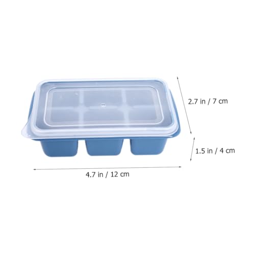 Bandeja para cubitos de hielo 3 pcs con tapa azul degradado miniatura 5