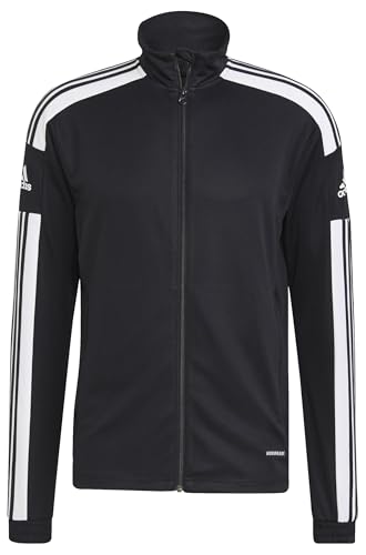 adidas Mens Tracksuit Jacket Squadra 21 Training Track Top, Black/White, GK9546, Size MT2