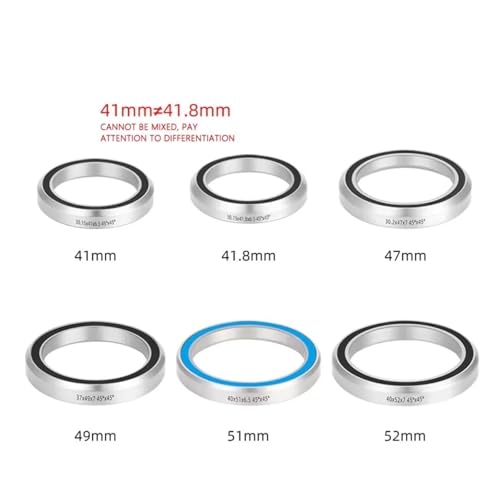 Rodamiento de dirección de 49mm para bicicleta de acero resistente 3