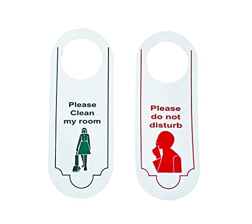 Image of 50 Sets Door Knob Hanger, Privacy Sign, DND Sign, Door Tags | Do Not Disturb & Clean My Room Card Tags | Hotel Toiletries | Guest House Door Hanger | Hotel Amenities | Marriage Guest Toiletry Kit | Pack Of 50