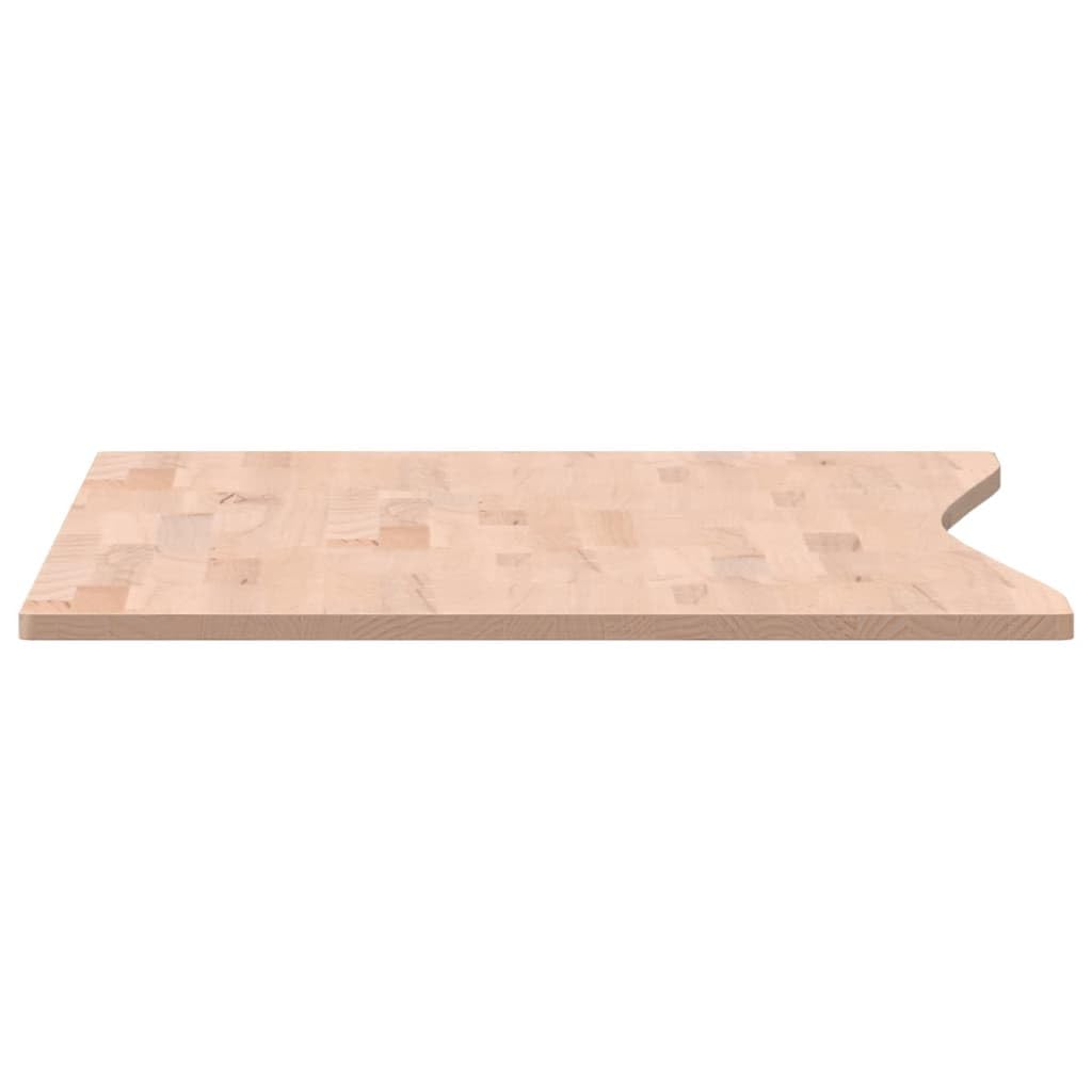 Akcesoria do mebli do biura domowego, części i akcesoria biurka, blat biurka 110 x (55-60) x 1,5 cm, lite drewno bukowe