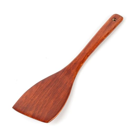 Wooden Cooking Utensils Heat-Resistant Kitchen Spatula Non Stick Cooking Wooden Spatula Resistant Utensils Shovel for Cooking Baking Frying Making Cakes and Rice