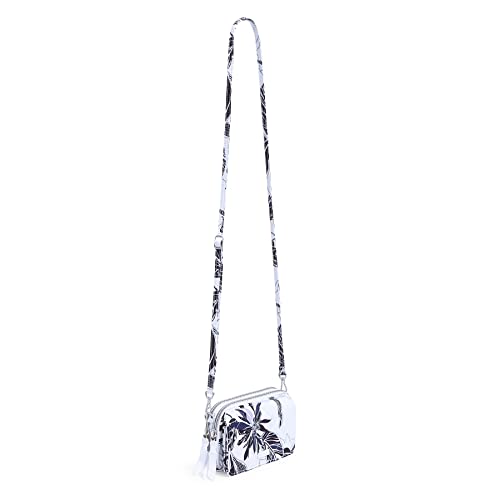 Image of Vera Bradley Women's Performance Twill All in One Crossbody Purse With RFID Protection, Twilight Garden, One Size