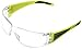 Delta Plus Clear HC/PC Lens, Hi Viz Yellow Temples w/Silver Reflective Panel, one size (SG-53C)