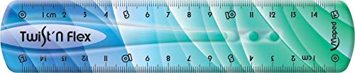 Maped - flexibles Lineal TWIST´n FLEX DECOR, 15 cm - Das Original! Mit neuem Farb-Verlauf - verschiedene Farb-Verläufe