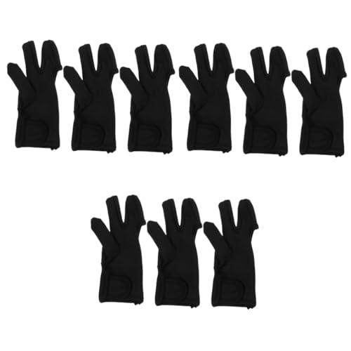 balacoo 9 Pcs Hairdressing Gloves Mitts 3 Finger Gloves Hair Curling Mitts Hair Curling Gloves Flat Iron Protection Mittens Hair Barber Stereotypes Curling Iron Cotton