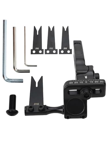 Lecreatekit Repose-flèche en alliage d'acier - Échelle réglable pour arc recourbé composé - Lames remplaçables avec outils d'installation