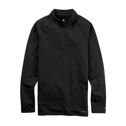 Burton Men's Heavyweight X Base Layer Quarter-Zip, True Black, M