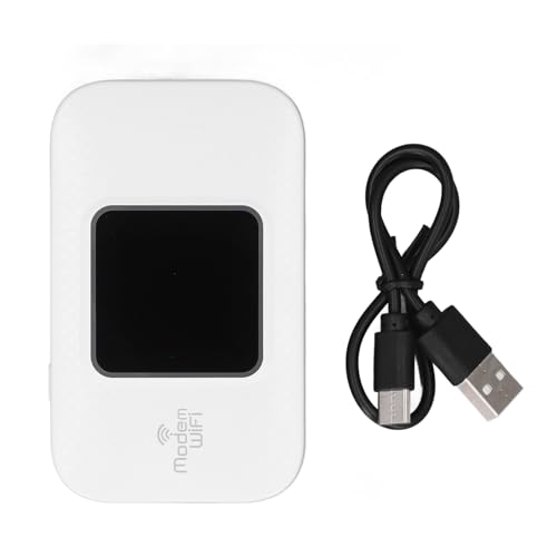 Marhynchus Routeur sans Fil Portable 4G LTE Mobile WiFi Hotspot avec Batterie 3000 MAh pour Voyager jusqu'à 10 Appareils 150 Mbps Rapide sécurisé Cryptage WPA2 Emplacement pour Carte SIM