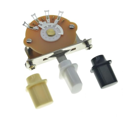 KAISH 3-way Guitar Pickup Selector Switch for ST/TL/Electric Guitars with 3 Top Hat Tips