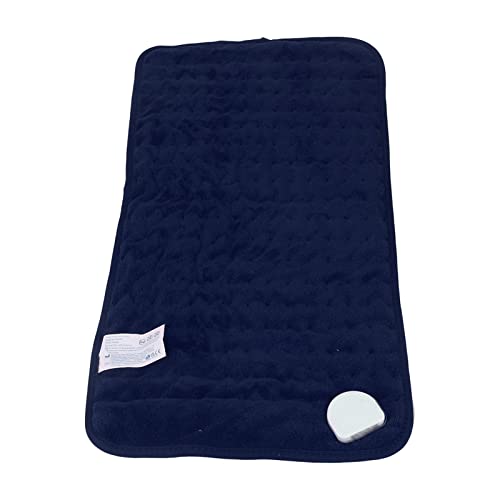 aqxreight 30x60 Cm Manta Calentada Lanza Cronometrado Apagado 6 Niveles de Control de Temperatura para la Rodilla Mostora Calentada Tiratado Manque con Calefacción Fina Fría (Blue)