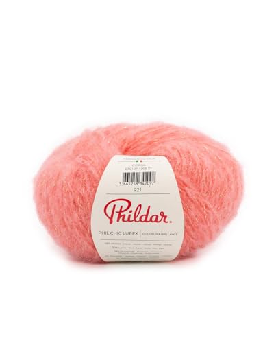 Phildar - Pelote de Laine Phil Chic Lurex - Laine à Tricoter - 30% LAINE,18% POLYAMIDE,1%...