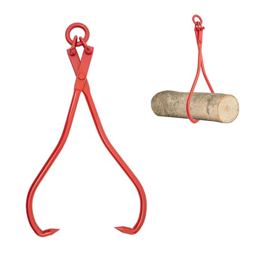 【Robusto e durevole】: la pinza forestale è realizzata in acciaio al carbonio di alta qualità con processo di forgiatura e iniezione di plastica, antiruggine e resistente alla corrosione, robusto e durevole e non facile da danneggiare.