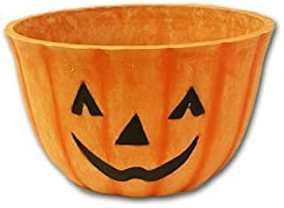 810300 Fiberclay Pumpkin with Face Planter, 12