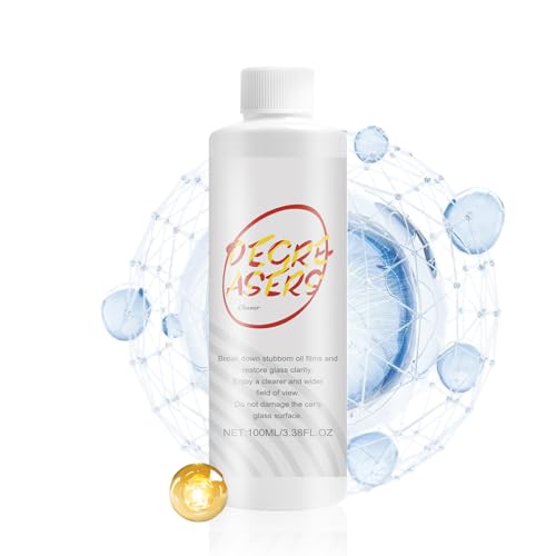 車のガラス油膜除去剤 - 曇り止めおよびグレア防止配合のガラスクリーナー 100ml |フロント 、鏡、 テーブルから油残留物や汚れを取り除きます 車やトラックの視界をクリアにします