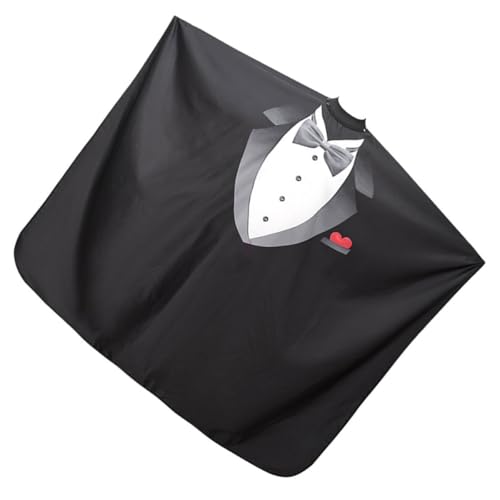 Capa impermeable grande para corte de cabello con cierre de broche miniatura 1