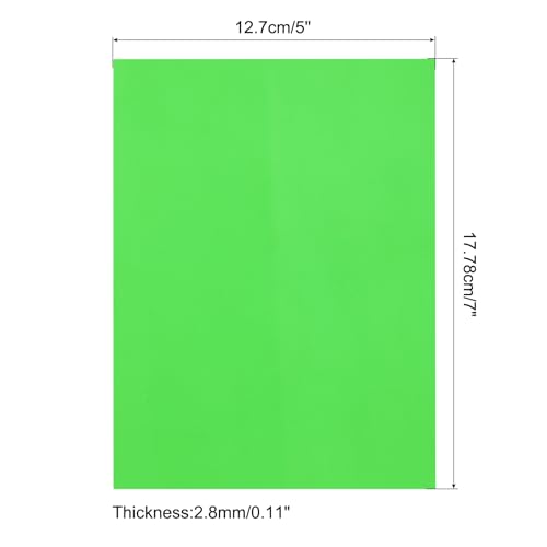 Image of MECCANIXITY 6 Pcs PMMA Acrylic Sheets Colored Transparent 7 x 5Inch Green Acrylic Sheets for DIY Projects, Art, Crafting, Laser Cutting & Engraving